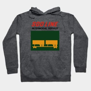 Soo Line Intermodal Trailer Train Hoodie